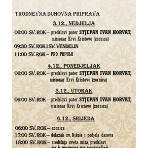 Proslava župnog blagdana u Župi sv. Nikole biskupa u Bistri